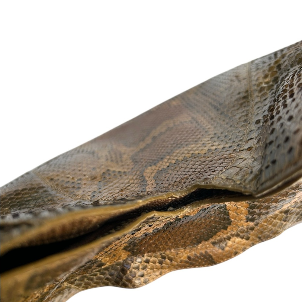 NANCY GONZALEZ PYTHON SHOULDER STRAP HOBO HANDBAG - image 12